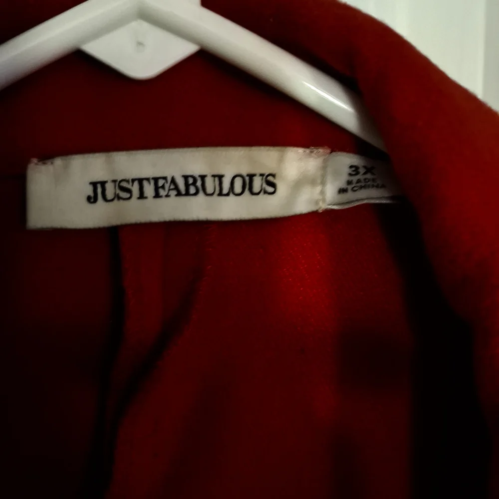 JustFab Vibrant Red Coat - Picture 4 of 7